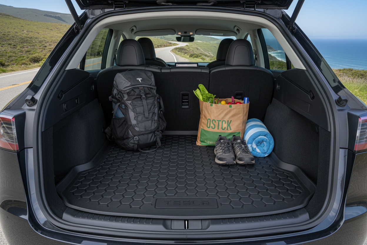 Beskyt Bagagerummet i Din Tesla Model Y Med Den Rette Måtte